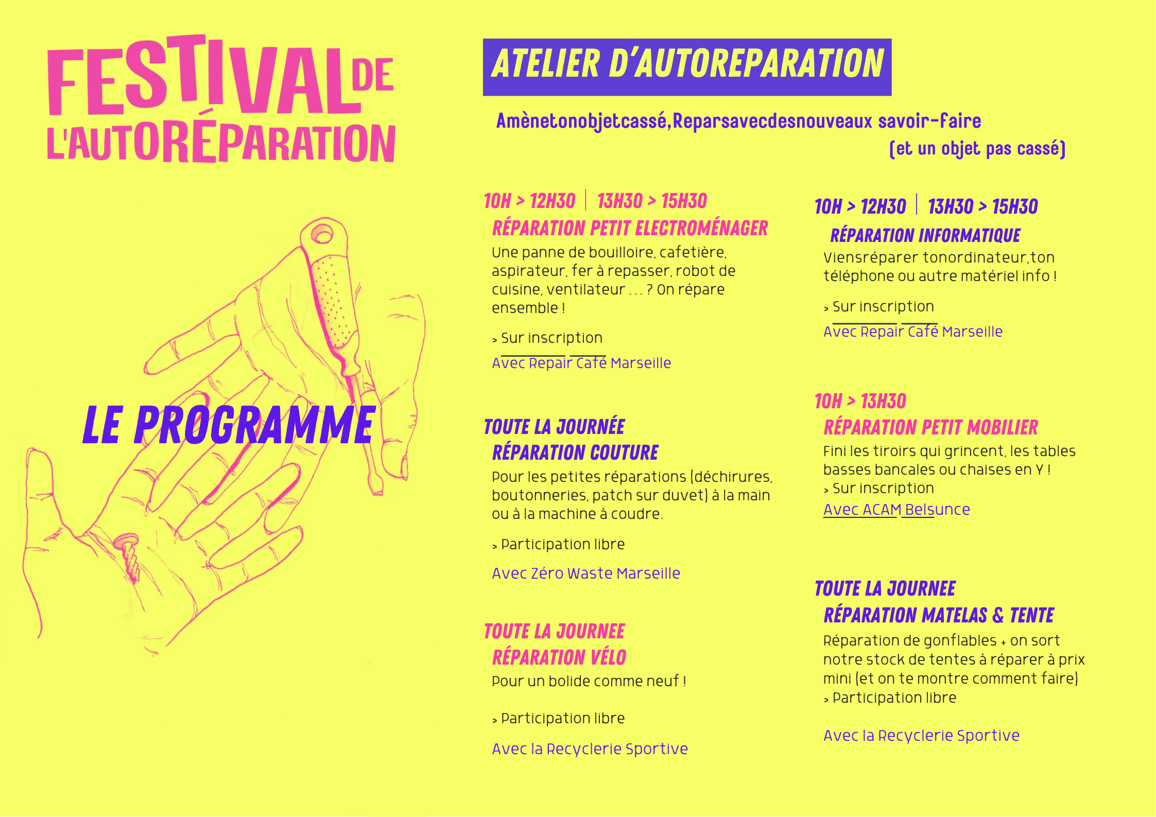 Programmation Festival de l'autoréparation 2025