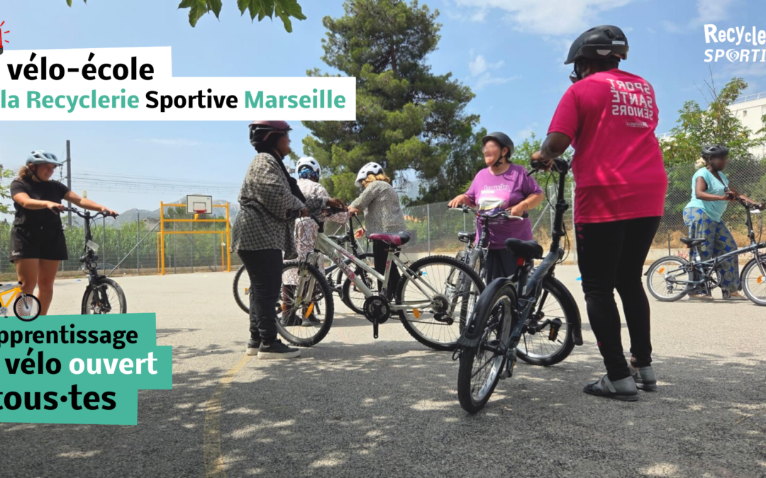 Vélo-école à la Recyclerie Sportive de Marseille